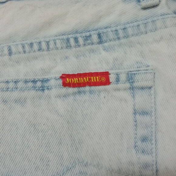 Vintage Jordache High Waisted Acid Wash Mom Jeans Size 16 Zip Fly 100% Cotton - Picture 9 of 12